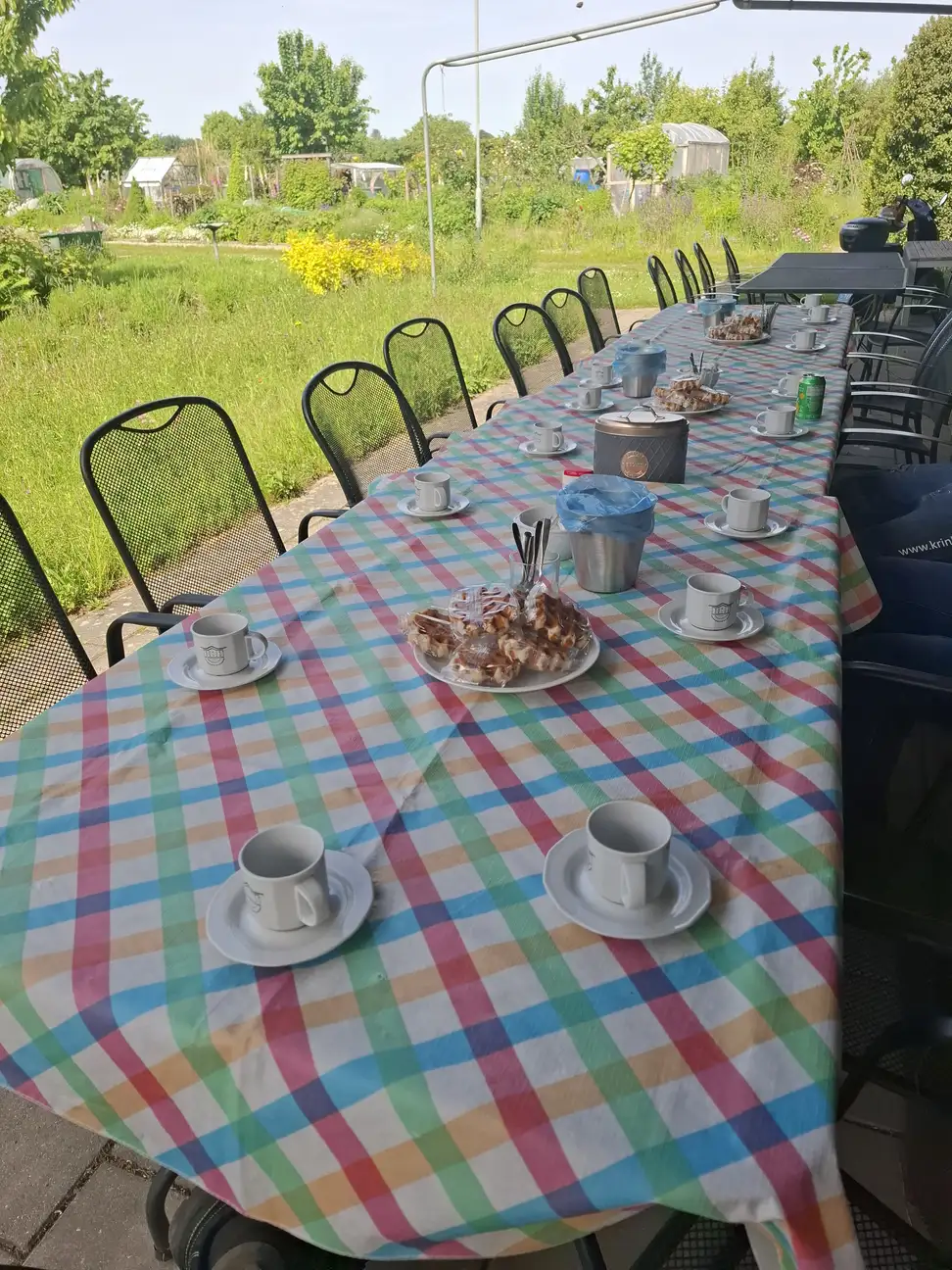 De koffie stond klaar