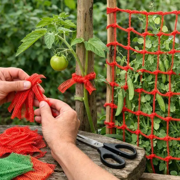 Modieuze plantenbinders, klimnetten en steunen