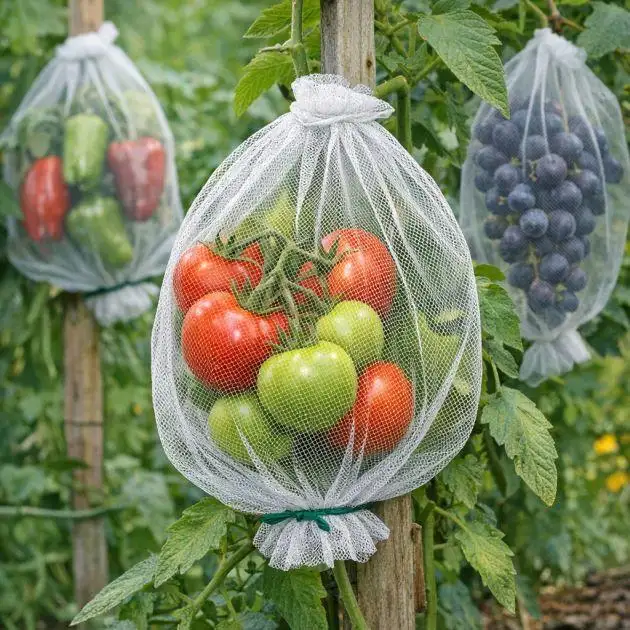 Dek fruit en groenten af om vogels en insecten te weren