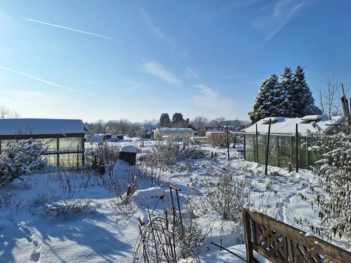 Winterrust op onze volkstuin